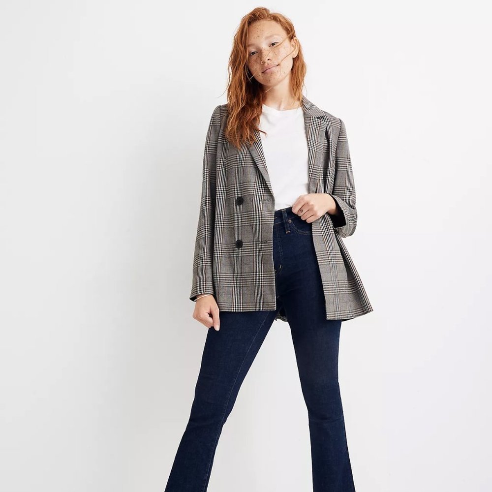 Madewell Caldwell Double Breasted Blazer in Size S